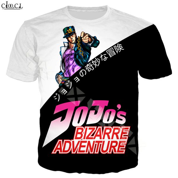 

2020 New Style Japan Anime JoJo's Bizarre Adventure T Shirt 3D Print Fashion T-shirt Men Women Short Sleeve Streetwear Plus Size Tops