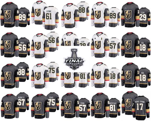 

2018 stanley cup final vegas golden knights jerseys 18 james neal jersey 17 vegas strong david perron 89 alex tuch hockey jerseys stitched, Black;red