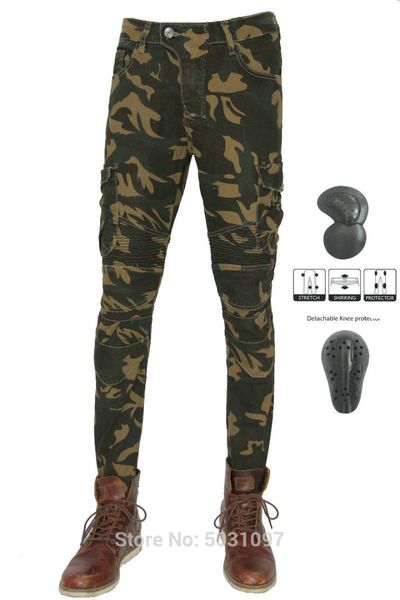 

motorcycle riding pants volero camouflage protection jeans knight daily loose straight trousers casual jeans, Black;blue