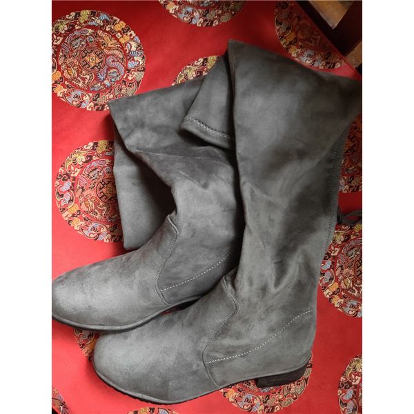 

scarpe ankle heels ladies autumn shoes 2019 high long knee woman boots, Black