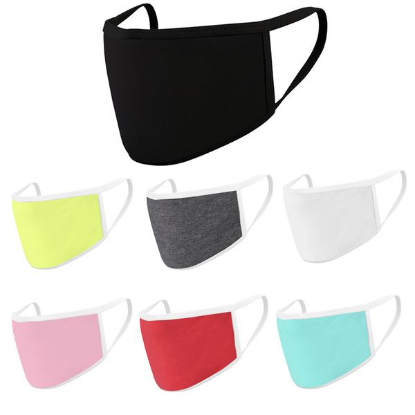 

модальный хлопок маска 7 цветов дети взрослые solid color 2 layers анти пыль face mask дышащих моющаяся открытый рот обложка ooa7894