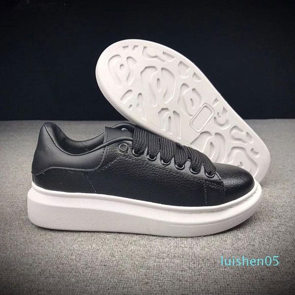 

2019 r shoes mens women's casual shoes fashion leather red black platform casual shoes tennis size 36-44 at05