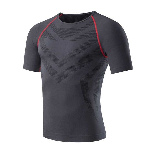 

2020 new sports clothing men short sleeve t-shirt men quick dry sportswear fitness jogging t-shirt training clothing, Black;blue