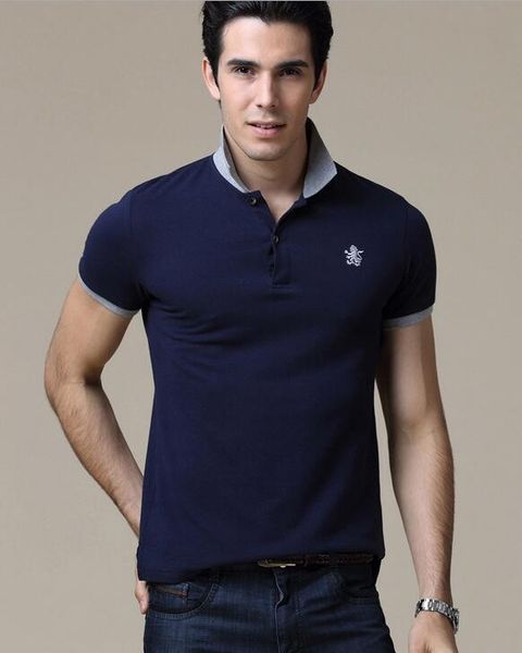 

(Plus Size 4xl )Polo Men Fashion Clothing 2017 ,Cotton Polo Men Shirt Short Sleeves ,Casual Loose Breathable Fitness Polo Men