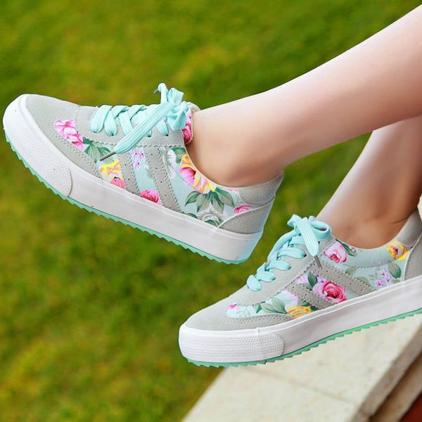 

women casual shoes printed casual shoes women canvas shoes tenis feminino 2019 new arrival fashion lace-up women sneakers mx190723, Black