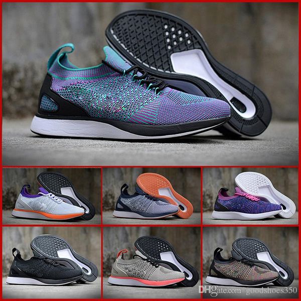 

n11-14 2018 zoom marah fly racer 2 женщины мужские athletc все черные красные зеленые повседневная обувь плетения zoom racer кроссовки кросс