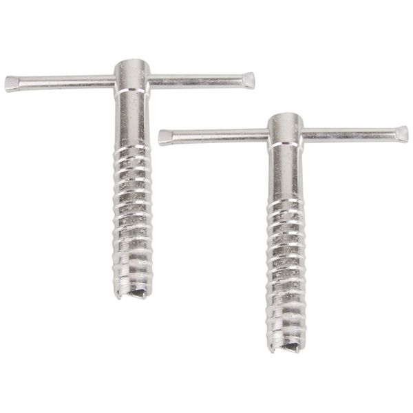 

2 pack canopy stakes tent pegs beach tent stakes, heavy duty screw shape, 13cm