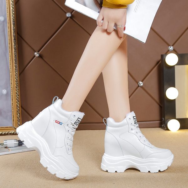 

rimocy solid white коренастый платформы кроссовки женщины вулканизацию тройной s мода 2019 осень зима толстым дном обувь женщина mx200425, Black