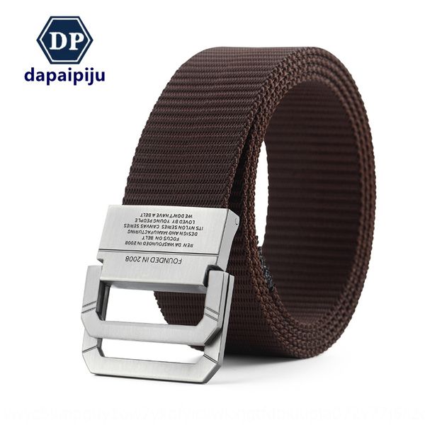 

irar4 dapai alloy buckle men's outdoor casual breathable quick-drying nylon dapai alloy buckle belt men's outdoor casual breathabl, Black;brown