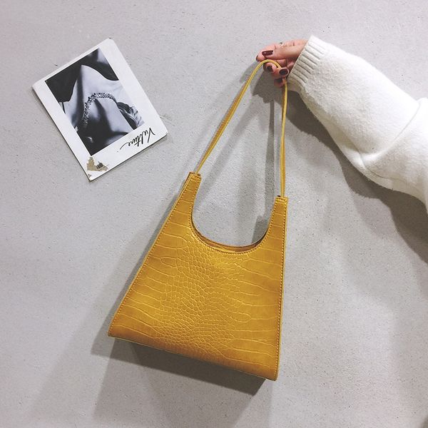 

korean version of ins fashion net red crocodile pattern shoulder bag wild wild style handbag irregular casual small square bag