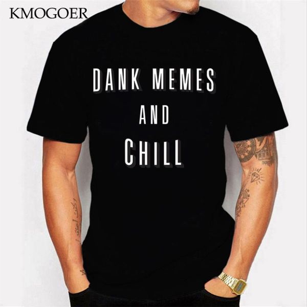 

2020 новая марка футболки данк memes и холод printed мужчины t shirt плюс размер хлопка высокого качества тенниски, White;black