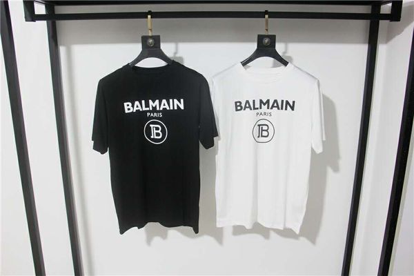 

2019 Мужские дизайнерские футболки Bamain Черно-белые футболки модных дизайнеров с ко