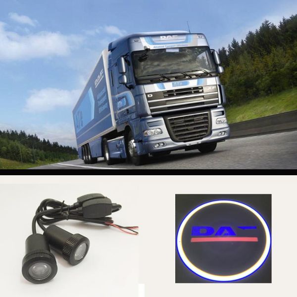 

2pcs led car door welcome light case for daf door light courtesy led car laser projector ghost shadow 24v