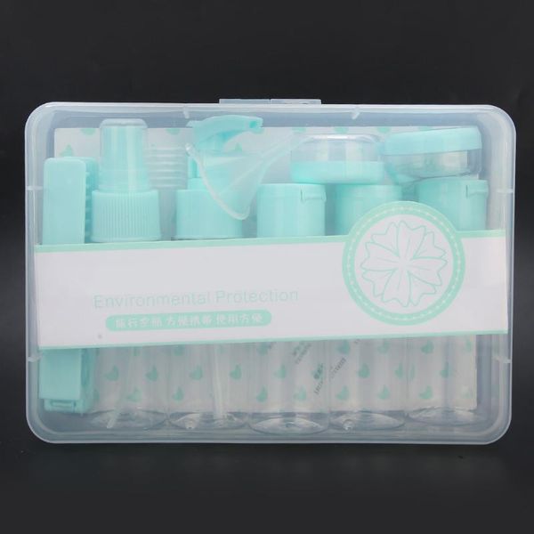 

11pcs empty bottle set container travel refillable plastic bottle container for cosmetic toner lotion atomizer empty