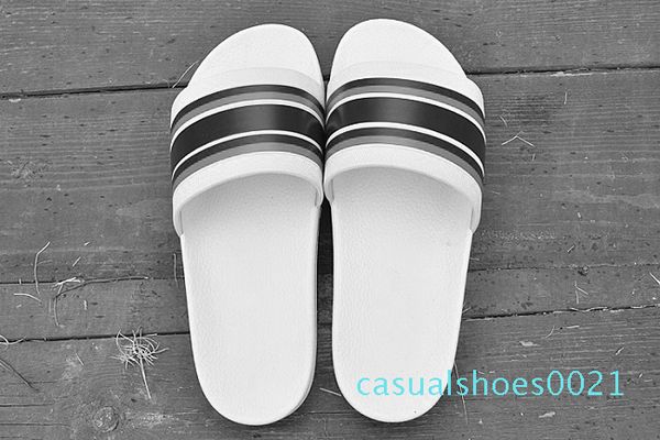 

new arrival 2018 europe fashion mensstriped s causal non-slip summer huaraches slippers flip flops slipper 40-45 c21, Black