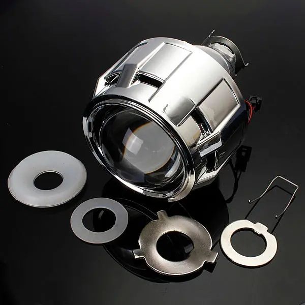 2,5-Zoll-Motor Bi-Xenon-HID-Projektor Angle Eye Halo Lens Scheinwerfer