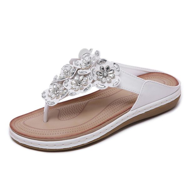 

new plus size fashion beach shoes women summer slippers summer flip flops flat shoes for ladies, Black