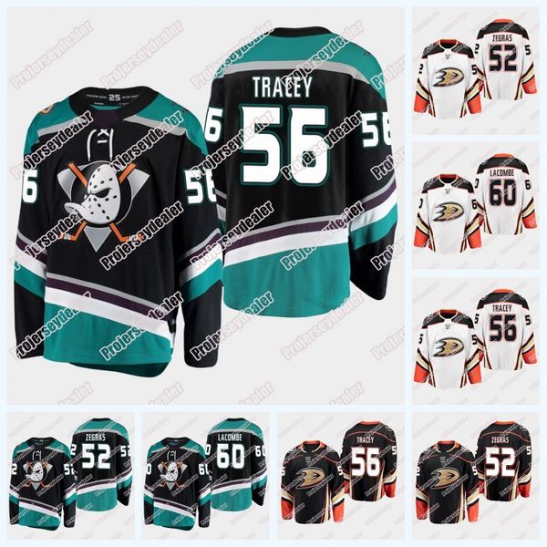 

Anaheim Ducks Brayden Tracey 56 Jackson Lacombe 60 Trevor Zegras 52 Hockey Jersey 2019 Draft Player Jersey For Mens Woemens Youth