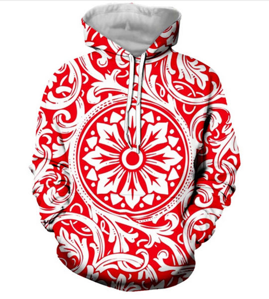 

fashion 3d printed red men women pullover hoodies street wear casual hip hop pockets sweatshirt clothing zgxl0111, Black