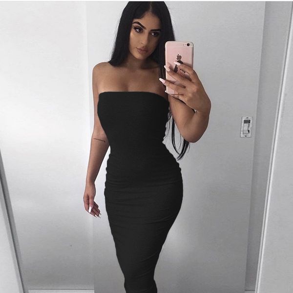 

fashion women long dress 20s new solid color womens sleeveless bodycon dresses ladies dress 6 colors size s-l, Black;gray