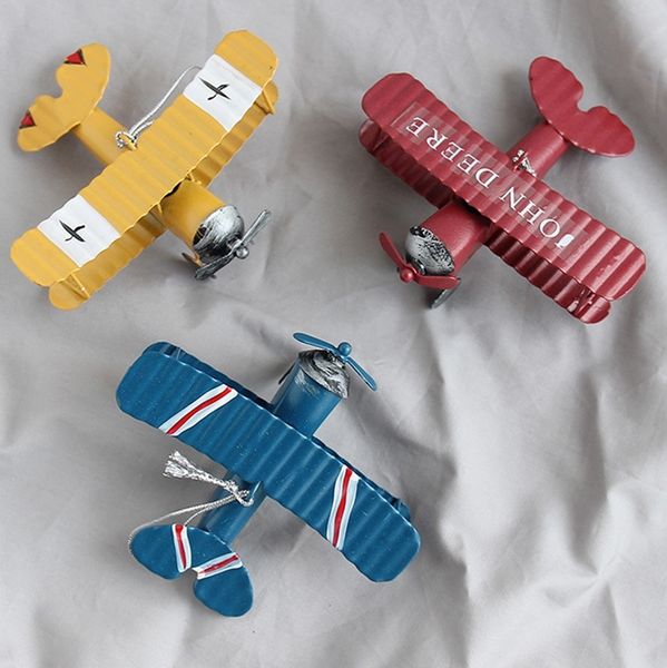 

retro airplane figurines metal plane model vintage glider airplane home decor miniatures other home decor