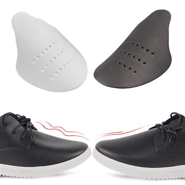 

black shoe tree sneaker anti crease toe caps protector stretcher expander shaper support white pad shoes accessories, White;pink