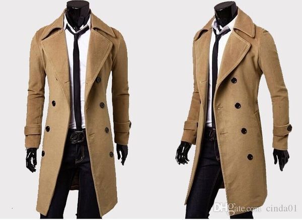 

Men de igner clothing trench coat winter fa hion ingle brea ted ca hmere jacket coat men overcoat ca aco