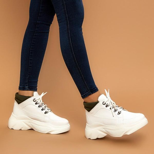 

flo morlent white women 's thick soled boots butigo, Black