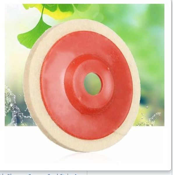 

4-inch 100 millimeter red cover wool wheel polishing sanding wheels
