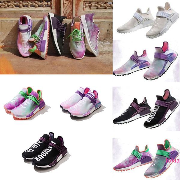 

human race factory real yellow red green black orange men women pharrell williams x human race running shoes