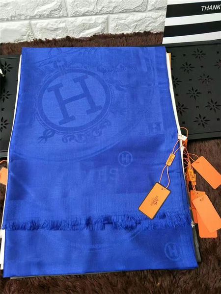 

scarf women men brand design large long scarves autumn soft shawls classic scarf gift 180*70cm 14 colors, Blue;gray