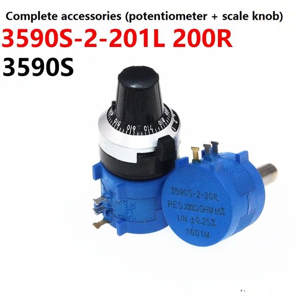 

multi-turn potentiometer 3590 3590s 200r 201 precision adjustable resistor