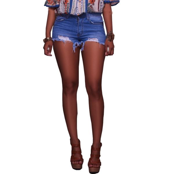 

vintage ripped hole fringe blue denim shorts women casual pocket jeans shorts 2018 summer girl hot