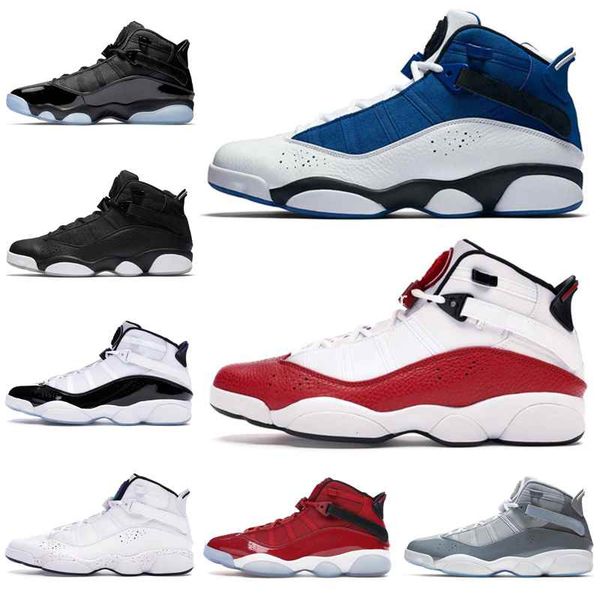 

new mens basketball shoes 6 six rings concord confetti taxi bred space jam mens trainers athletic sports sneakers 7-13, White;red