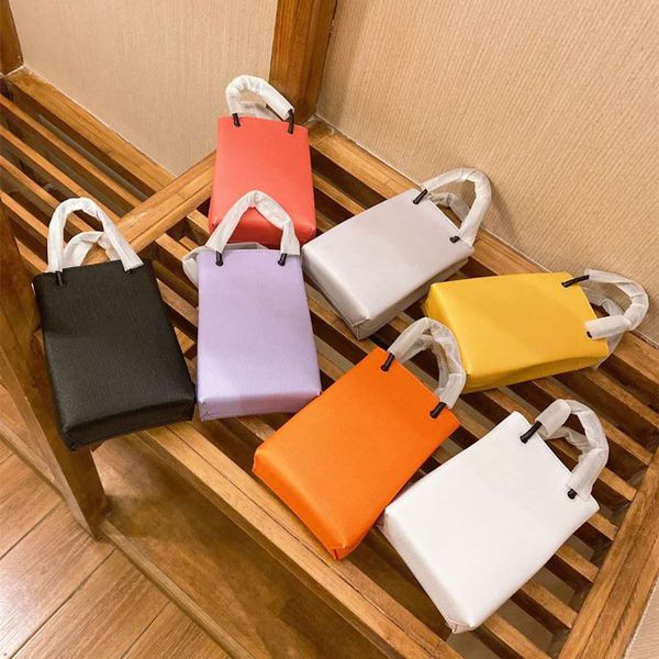 

fashion designer women's mini mobile phone bag letter luxury messenger bag high-quality oil wax leather handbag logo gift box
