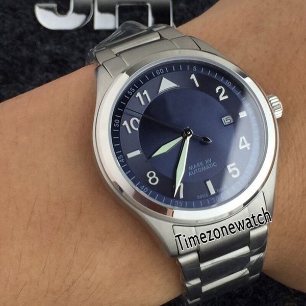 

новый grande montre d'aviateur mark xv iw325312 miyota 821a автоматические синие часы мужские часы с сапфировым стеклом браслет из нержавеющ, Slivery;brown
