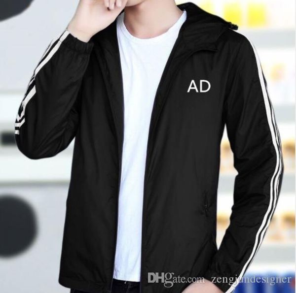 

solid line color print mens модельер куртки с капюшоном с длинным рукавом homme одежда верхняя одежда повседневная одежда, Black;brown