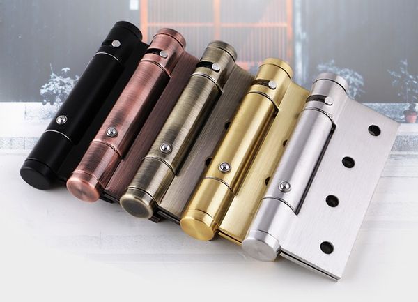 

4 inch stainless steel spring concealed door hinge automatic door closer with positioning closing speed adjustable 002-6