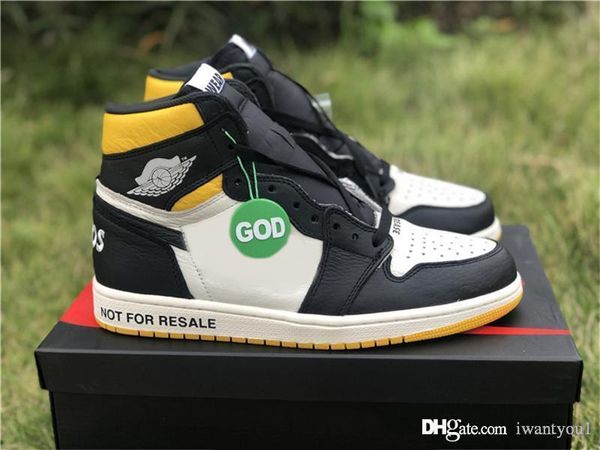 

air authentic 1 high og nrg not for resale no l's no ps wave me sail black varsity maize yellow red 1s basketball shoes men sneaker