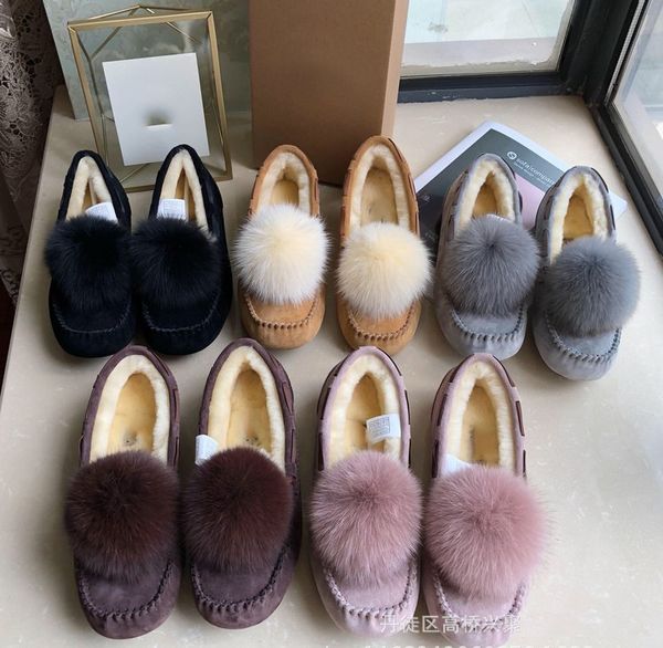 

australian wool snow boots online new w solana loafer tassels sliper snow boots driving shoes women shoes 35-40, Black