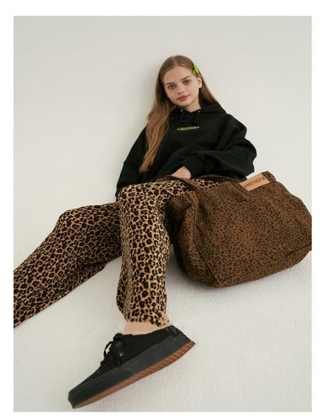 

big handbag autumn/winter design shopping bag style trend street joker retro leopard print large capacity shoulder bag