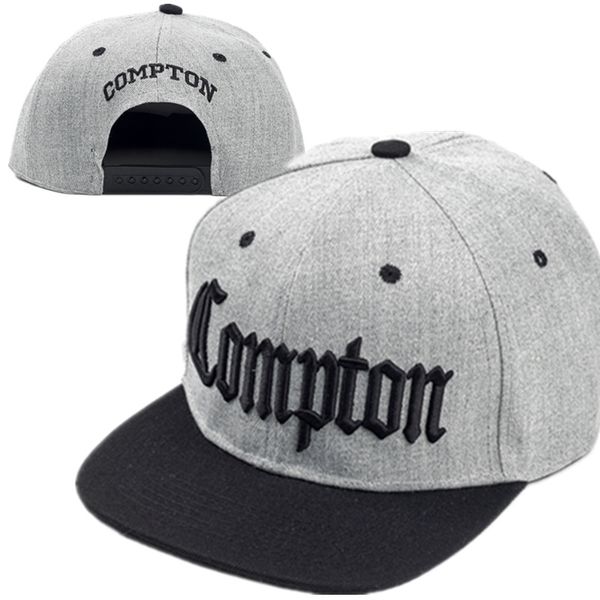 

new compton embroidery baseball cap hip hop snapback caps flat fashion sport hat for adjustable dad hats, Blue;gray
