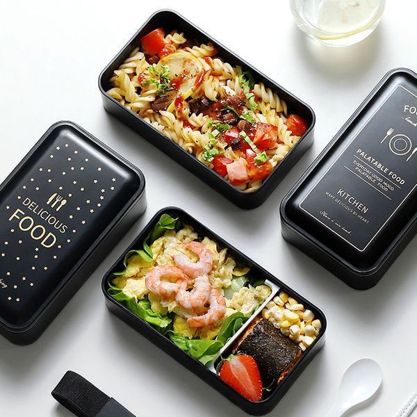 

портативный прямоугольный lunch box double пластиковый материал здоровье bento box 1200 мл микроволновая печь посуда для хранения продуктов