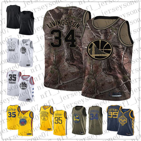 

custom mens golden state warriors 34 shaun livingston 35 kevin durant black throwback basketball edition nba jersey