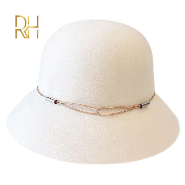 

new stylish 100% wool cloche fedora hat white black women cloche hats floppy band winter hats ladies party dress hat rh, Blue;gray