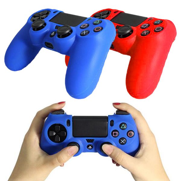 

4 цвета против скольжения силиконовый чехол кожи для sony playstation dualshock 4 ps4 ds4 pro тонкий контроллер