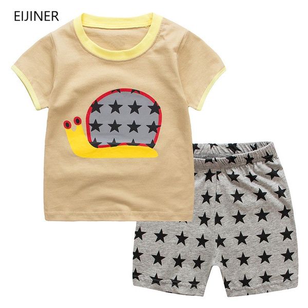 

boys girls clothing sets 2020 new style summer children boy clothes cute tshirt +stars pants 2pc kids girl clothes sets, White