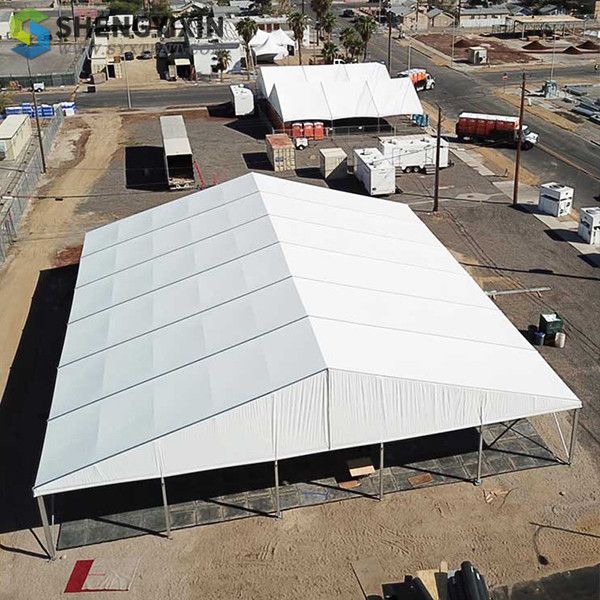 

warehouse tents event tents with aluminum alloy aluminum frame outdoor white a-frame tents support customiztion pvc fabric