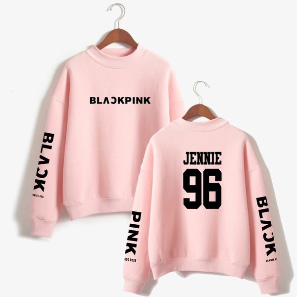 

woman hoodie women designer clothes kpop blackpink k pop women hoodies outwear hip hop blackpink print mens k pop hoodies sweatshirts, Black