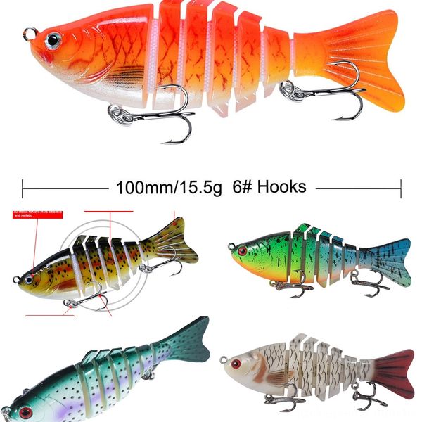 

sjrdk рыбная ловля мини-мино 10см * 15,5 г 10 цвета приманки жира приманки приманки поддельные луя бионический рок